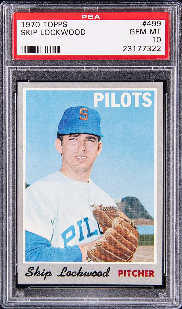 1970 Topps Skip Lockwood #499 card image