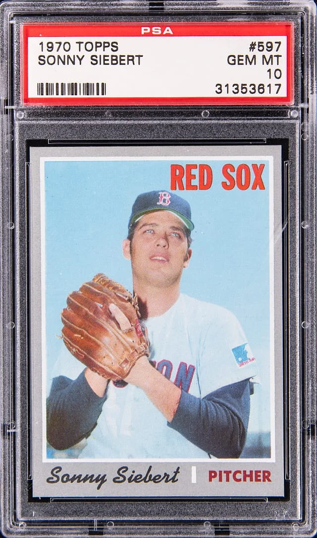 1970 Topps Sonny Siebert #597 card image