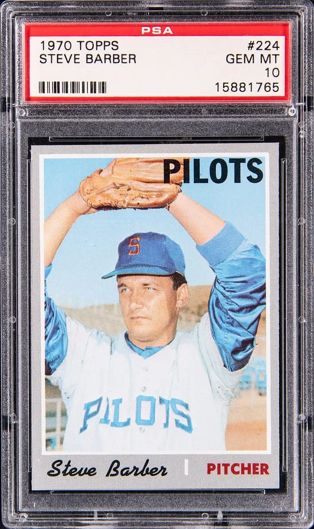 1970 Topps Steve Barber #224 card image