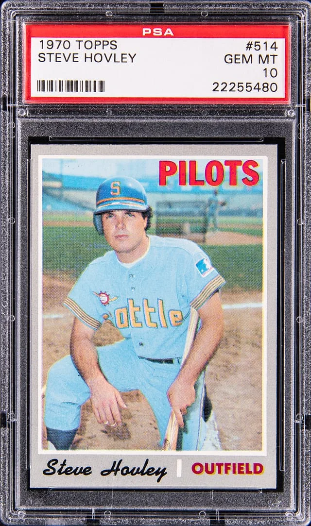 1970 Topps Steve Hovley #514 card image