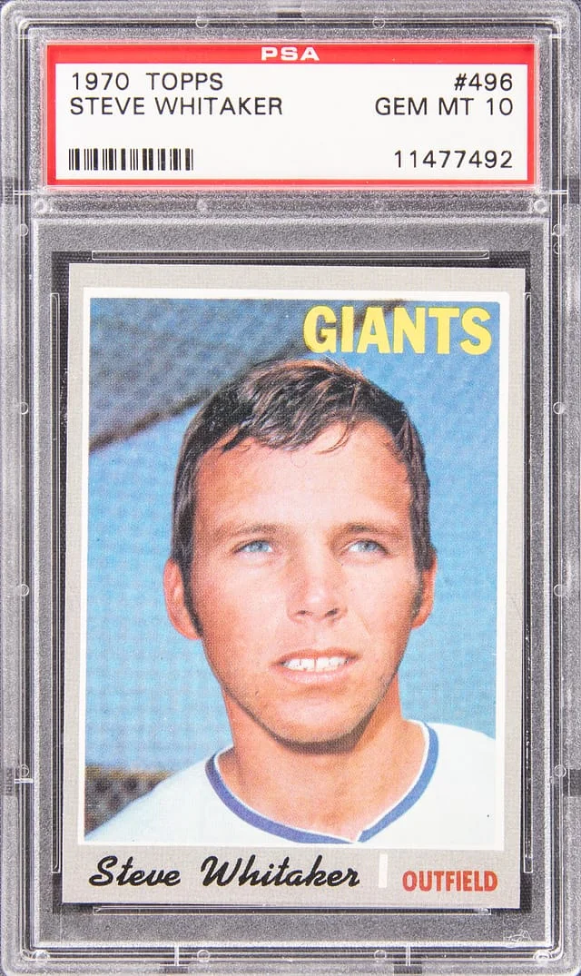 1970 Topps Steve Whitaker #496 card image
