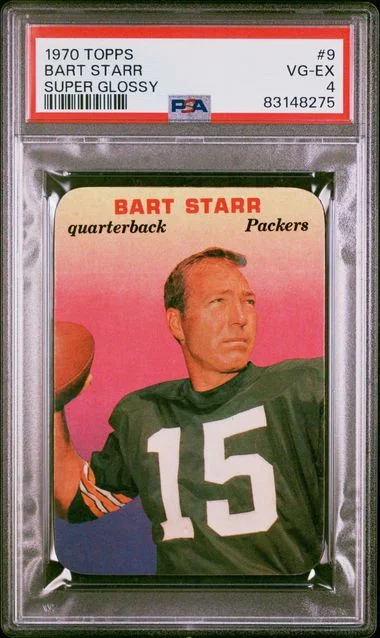 1970 Topps Super Bart Starr Glossy #9 card image