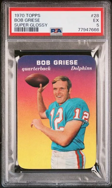 1970 Topps Super Bob Griese Glossy #28 card image