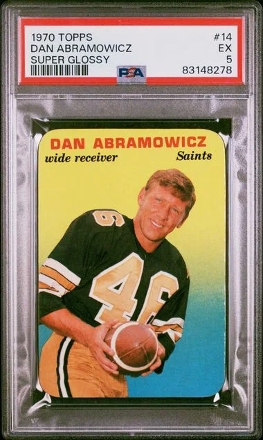 1970 Topps Super Dan Abramowicz Glossy #14 card image