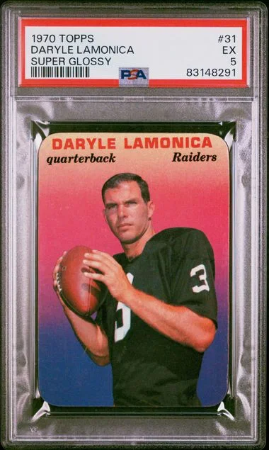 1970 Topps Super Daryle Lamonica Glossy #31 card image