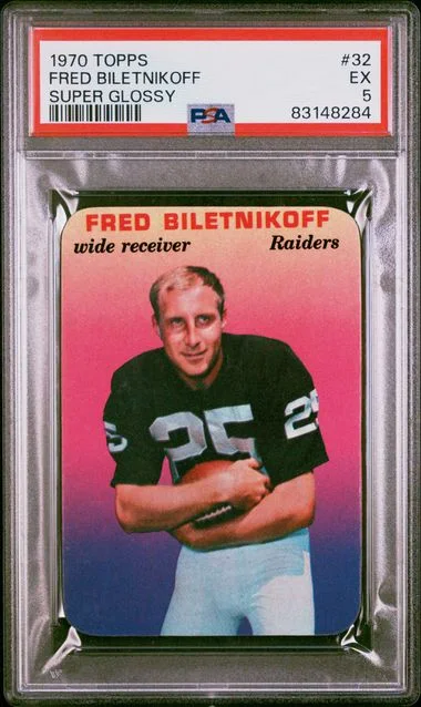 1970 Topps Super Fred Biletnikoff Glossy #32 card image