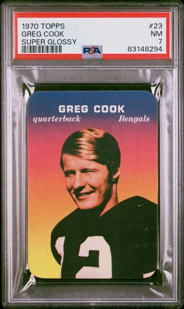 1970 Topps Super Greg Cook Glossy #23 card image