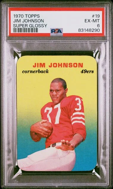 1970 Topps Super Jim Johnson Glossy #19 card image
