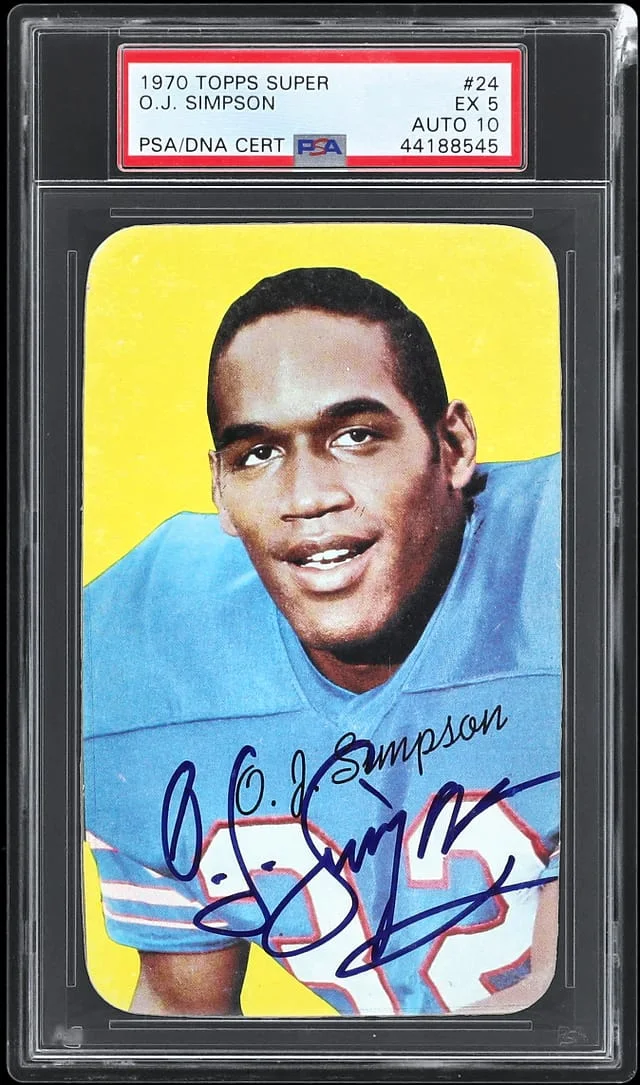 1970 Topps Super O.J. Simpson #24 card image