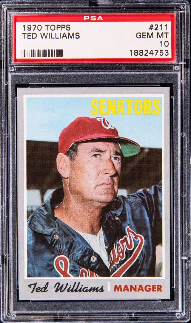 1970 Topps Ted Williams #211 card image