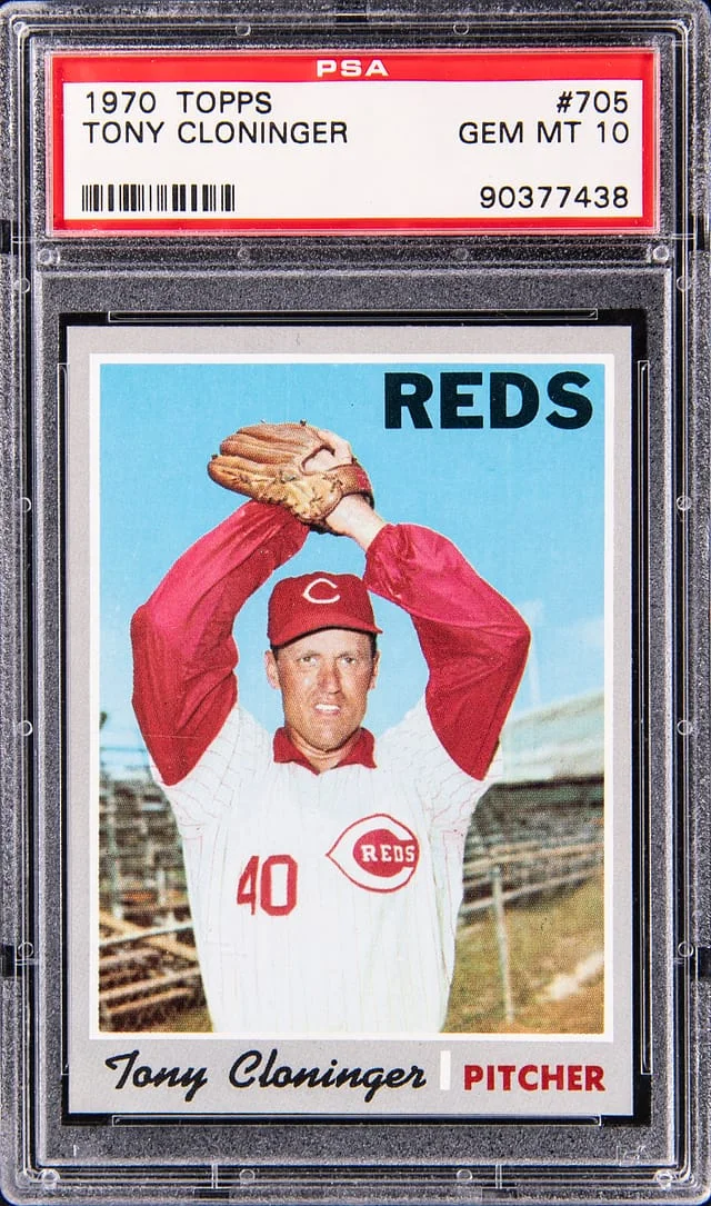 1970 Topps Tony Cloninger #705 card image
