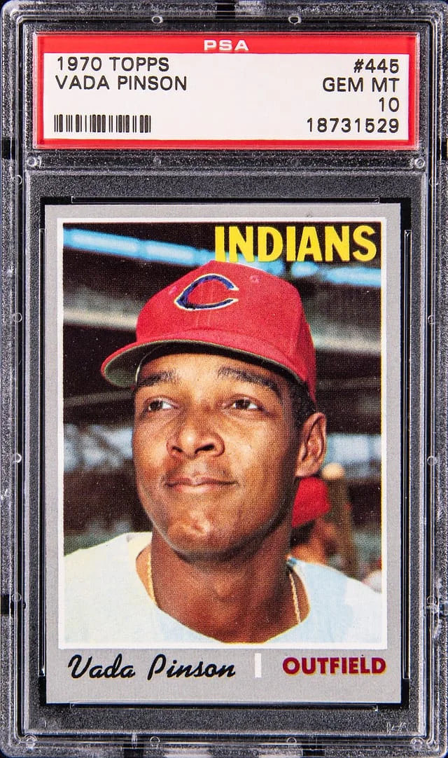 1970 Topps Vada Pinson #445 card image