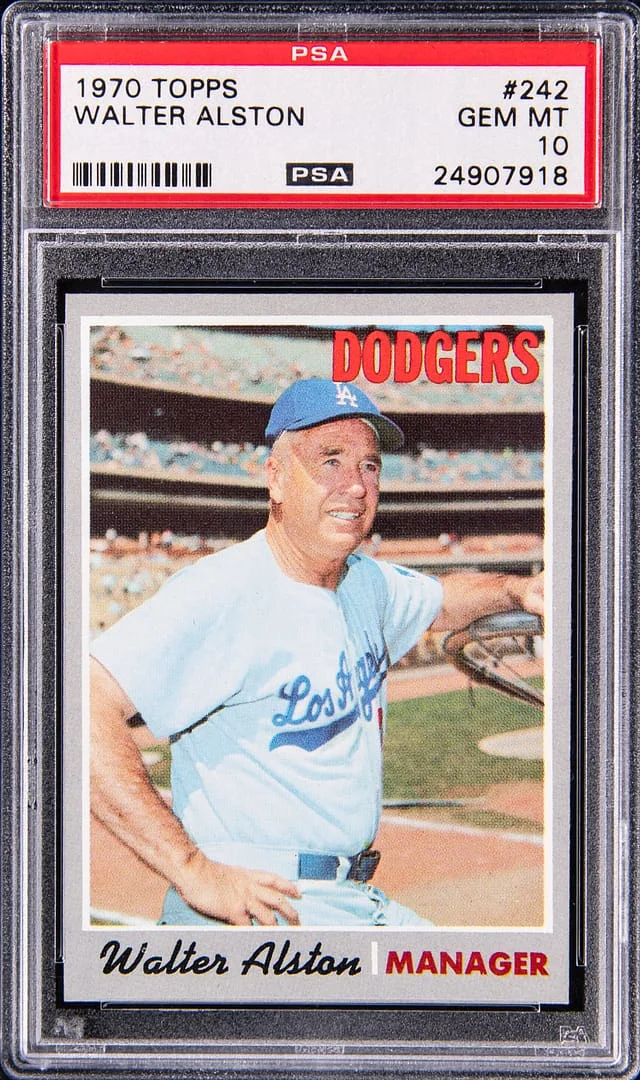 1970 Topps Walter Alston #242 card image