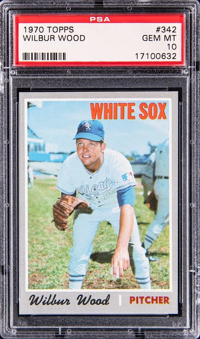 1970 Topps Wilbur Wood #342 card image