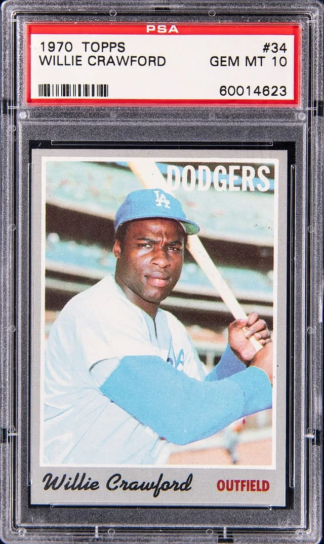 1970 Topps Willie Crawford #34 card image