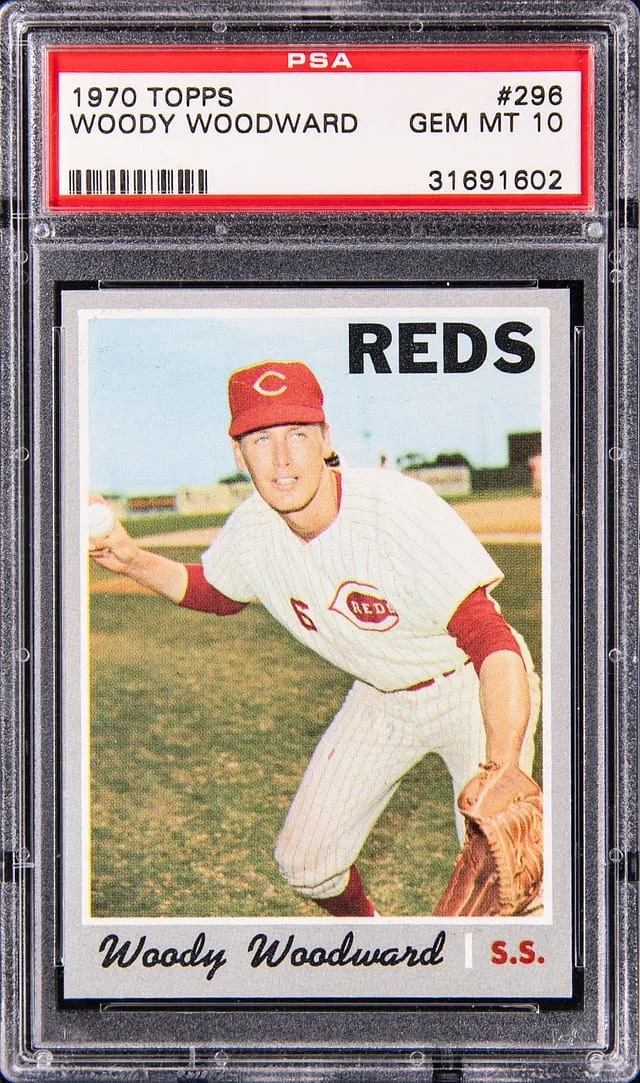 1970 Topps Woody Woodward #296 card image