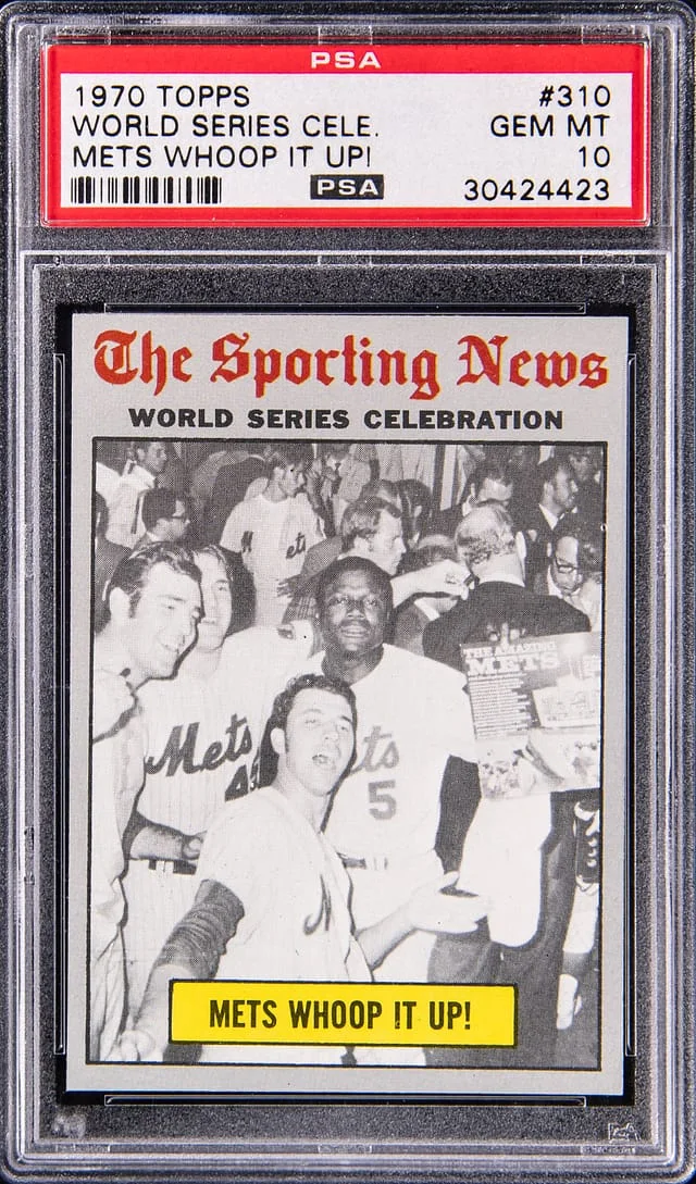 1970 Topps World Series Celebration Mets Whoop It Up! #310 card image