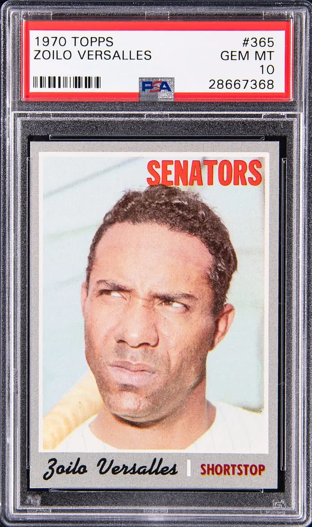 1970 Topps Zoilo Versalles #365 card image
