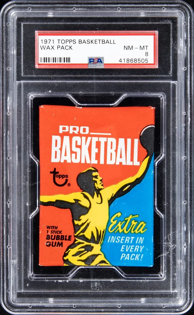 1971-72 Topps Basketball Unopened Wax Pack - Possible Maravich, Chamberlain, Alcindor Cards #no-number card image