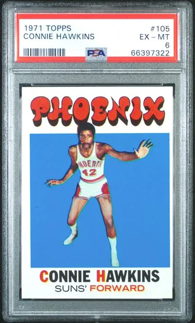 1971-72 Topps Connie Hawkins #105 card image