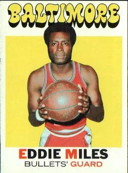 1971-72 Topps Eddie Miles #44 card image