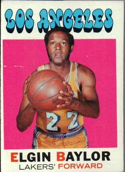 1971-72 Topps Elgin Baylor #10 card image