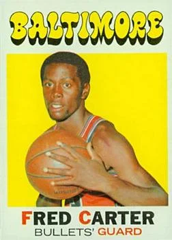 1971-72 Topps Fred Carter #14 card image