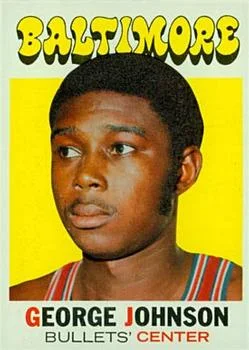 1971-72 Topps George Johnson #21 card image
