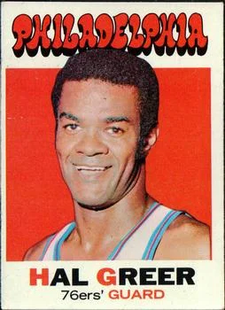 1971-72 Topps Hal Greer #60 card image