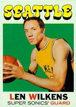 1971-72 Topps Len Wilkens #80 card image