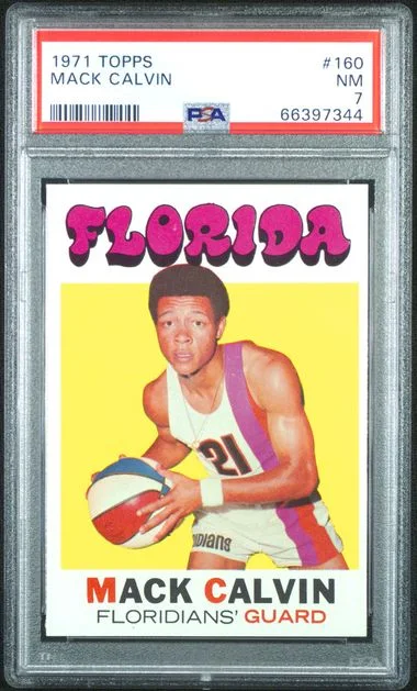 1971-72 Topps Mack Calvin #160 card image