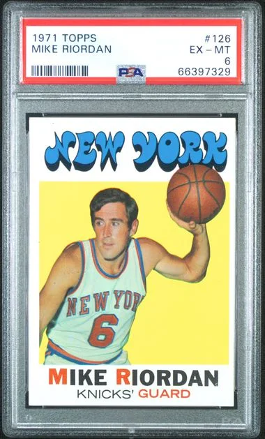 1971-72 Topps Mike Riordan #126 card image
