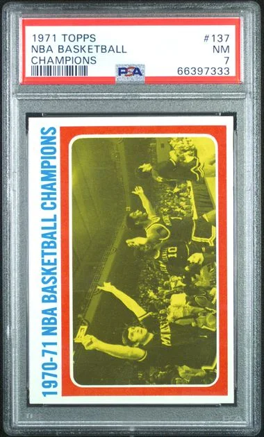 1971-72 Topps NBA Basketball Champions #137 card image
