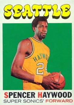 1971-72 Topps Spencer Haywood #20 card image