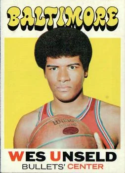 1971-72 Topps Wes Unseld #95 card image