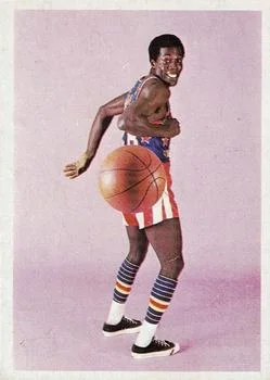 1971 Fleer Harlem Globetrotters Bobby Hunter #76 card image