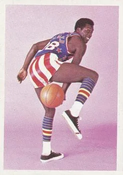 1971 Fleer Harlem Globetrotters Bobby Hunter #77 card image