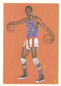 1971 Fleer Harlem Globetrotters Dallas Thornton #84 card image