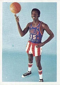 1971 Fleer Harlem Globetrotters Hubert "Geese" Ausbie #23 card image