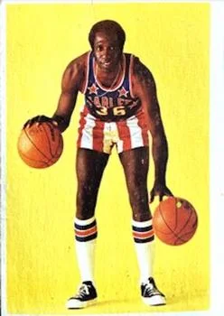 1971 Fleer Harlem Globetrotters Meadowlark Lemon #16 card image