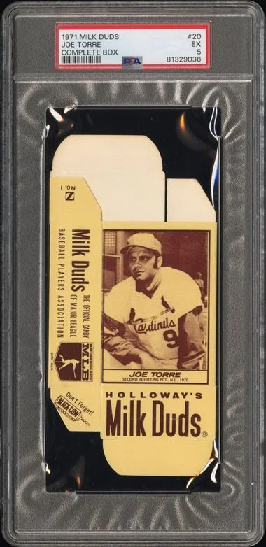 1971 Milk Duds Complete Box Joe Torre #20 card image