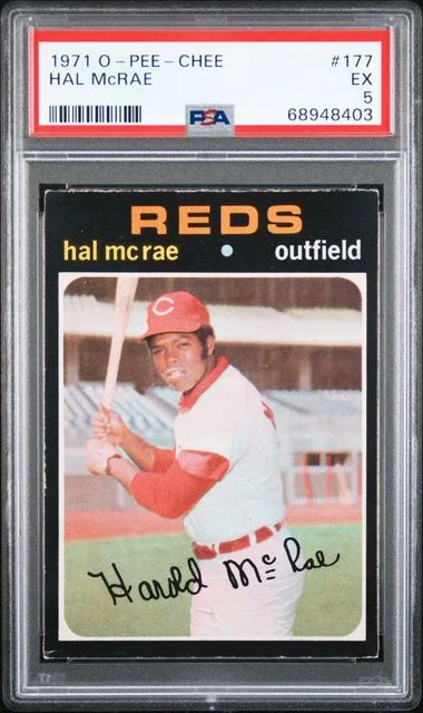 1971 O-Pee-Chee Hal Mcrae #177 card image