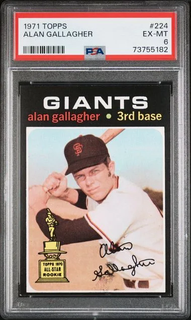 1971 Topps Alan Gallagher #224 card image