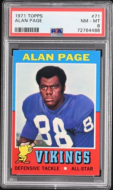 1971 Topps Alan Page #71 card image