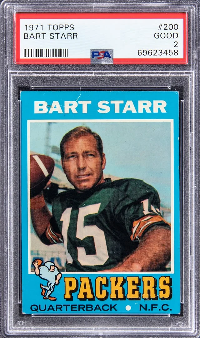 1971 Topps Bart Starr #200 card image