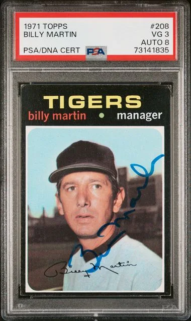 1971 Topps Billy Martin #208 card image