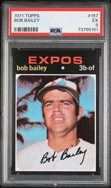 1971 Topps Bob Bailey #157 card image