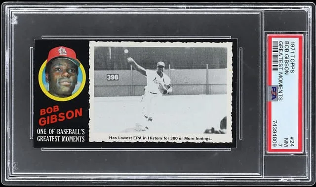 1971 Topps Bob Gibson Greatest Moments #24 card image