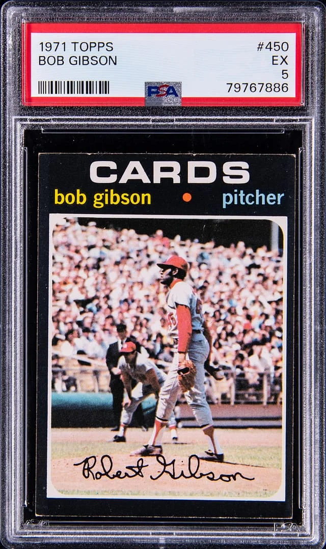 1971 Topps Bob Gibson #450 card image