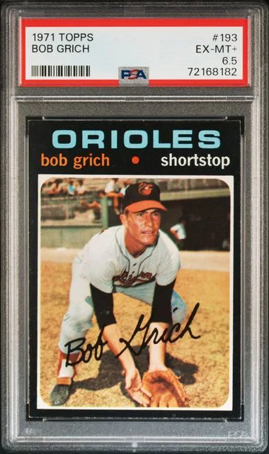 1971 Topps Bob Grich #193 card image